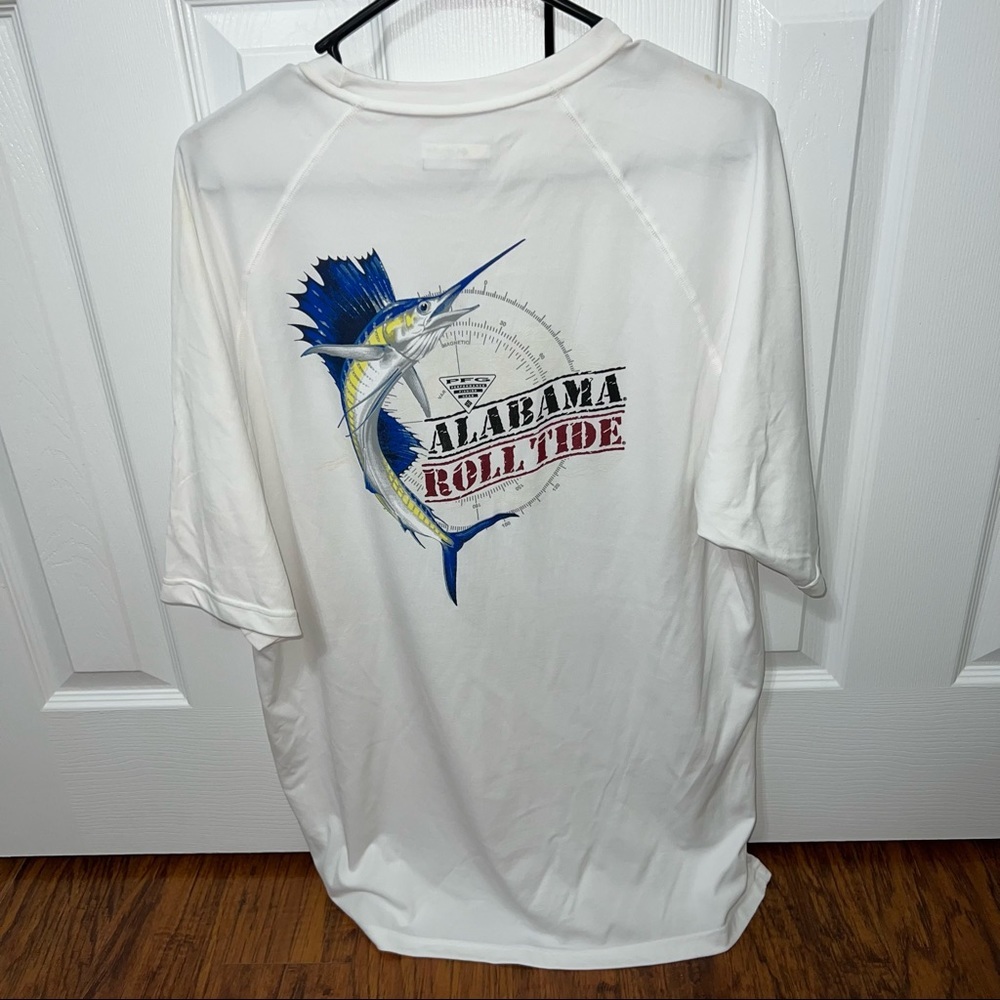 Alabama Columbia PFG Dri Fit Fishing Shirt